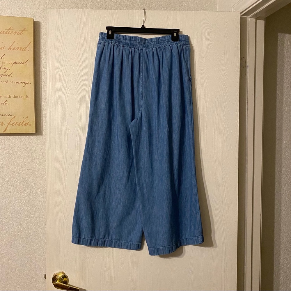 Madewell Chambray Huston Crop Pants - Picture 4 of 8